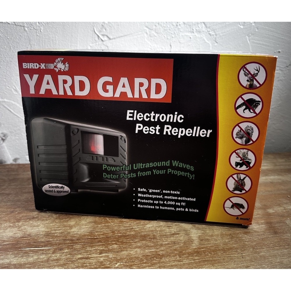 Bird-X Yard Gard - Electronic Pest Repeller *NEW IN BOX*